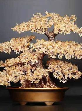 天酒然紫水晶发财树树居柜装品客饰厅AL100849电家视柜摇钱树开业