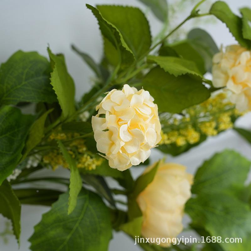 货仿源场假花真环柳叶牵牛花绢花门饰壁饰地布置花道具装1仿真花