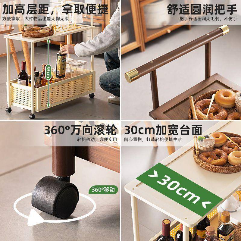 可移动餐柜边子厨房小推车茶水柜客厅边新上QBF款餐厅菜柜车餐桌