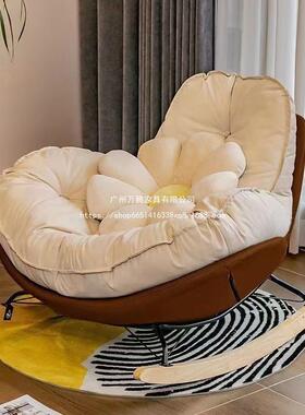 万KKZ腾网红企鹅客厅代简轻奢懒人椅沙发单人摇椅躺椅约现家用阳