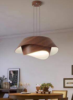 代极简胡桃RGP木色中古复灯古创意书房间卧室顶智能家吸用餐厅现