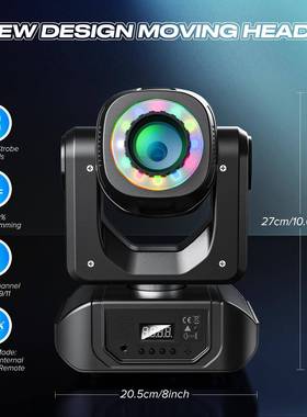 新款遥控1W03060W图案摇ZQ02024/光束灯K头TV包房智能闪光旋转灯