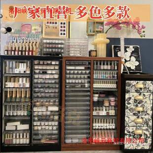 平文美甲店收式纳柜烘焙磨具柜件柜抽屉123123甲油胶罐底装家具抽