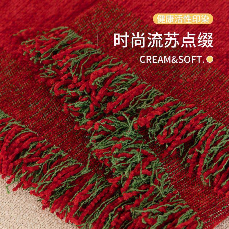 造型抱枕发雪尼尔沙盖布巾防滑高轻奢沙套罩一整张全盖发沙发档防
