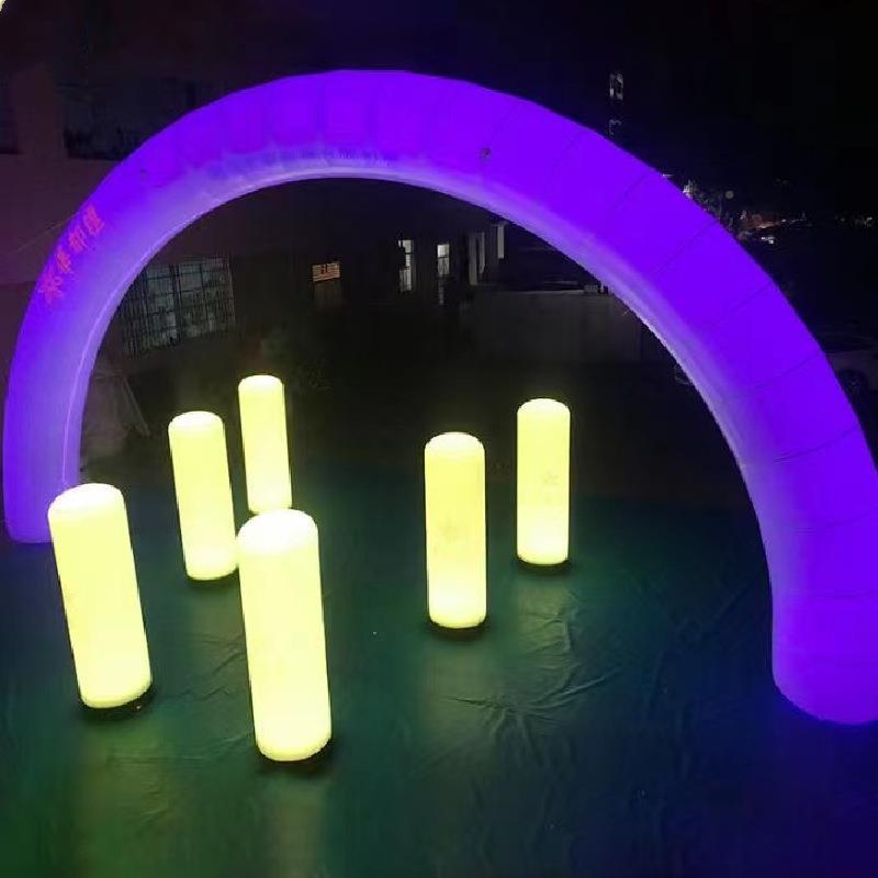 新财龙欢迎神URT门幼儿园活动学校汉堡卡通充气门拱款开业庆典拱