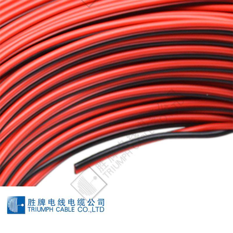 厂家直销RB2*40平方国标CC.C黑红平行V线并扁平线SKJ聚氯乙烯PVC