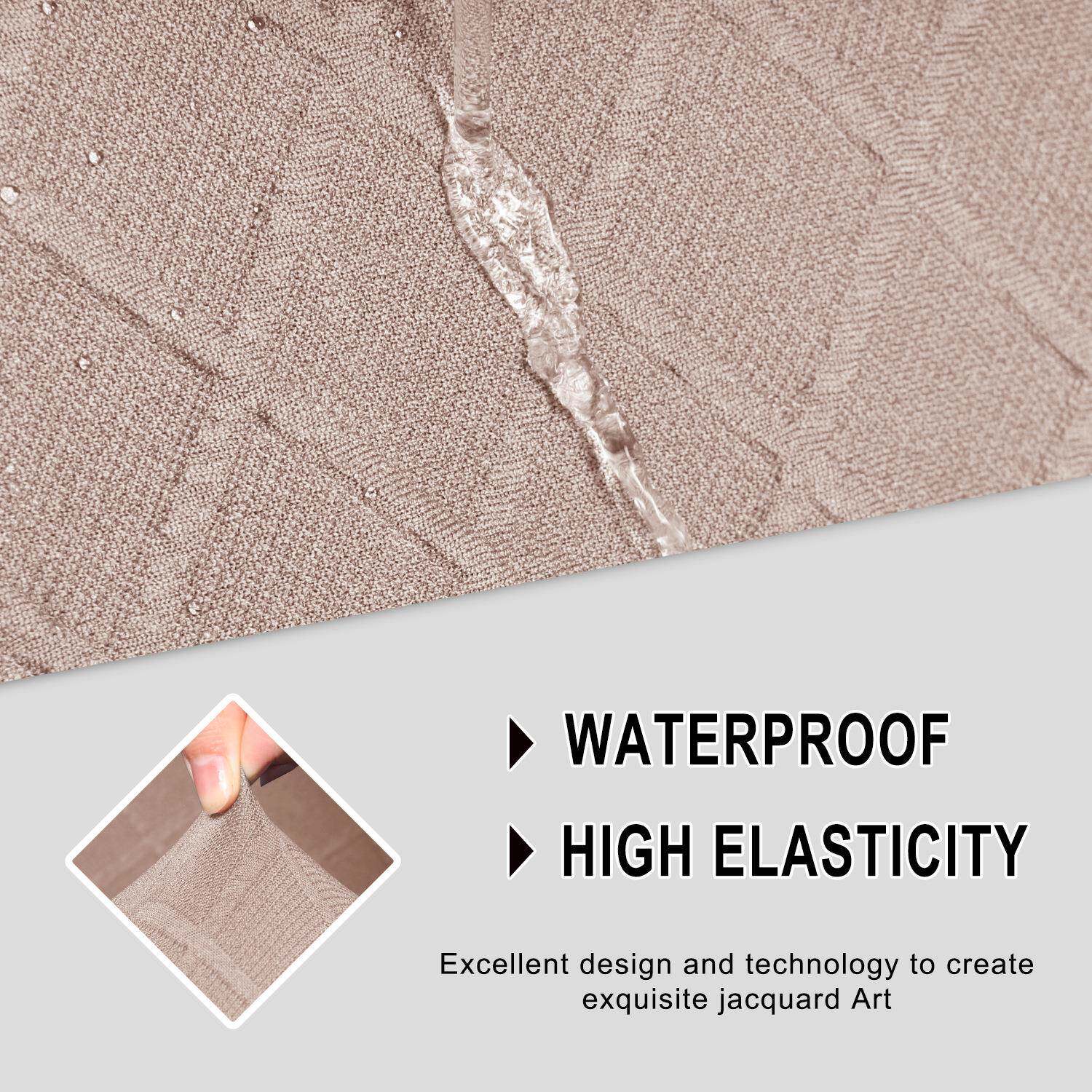 防泼水无品牌/菱格5人L形贵妃躺椅套沙发沙发套头等形罩舱套全包