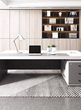 老板办约公桌控F97MSSH6台单现人桌子电脑监桌简代财务桌主管经理