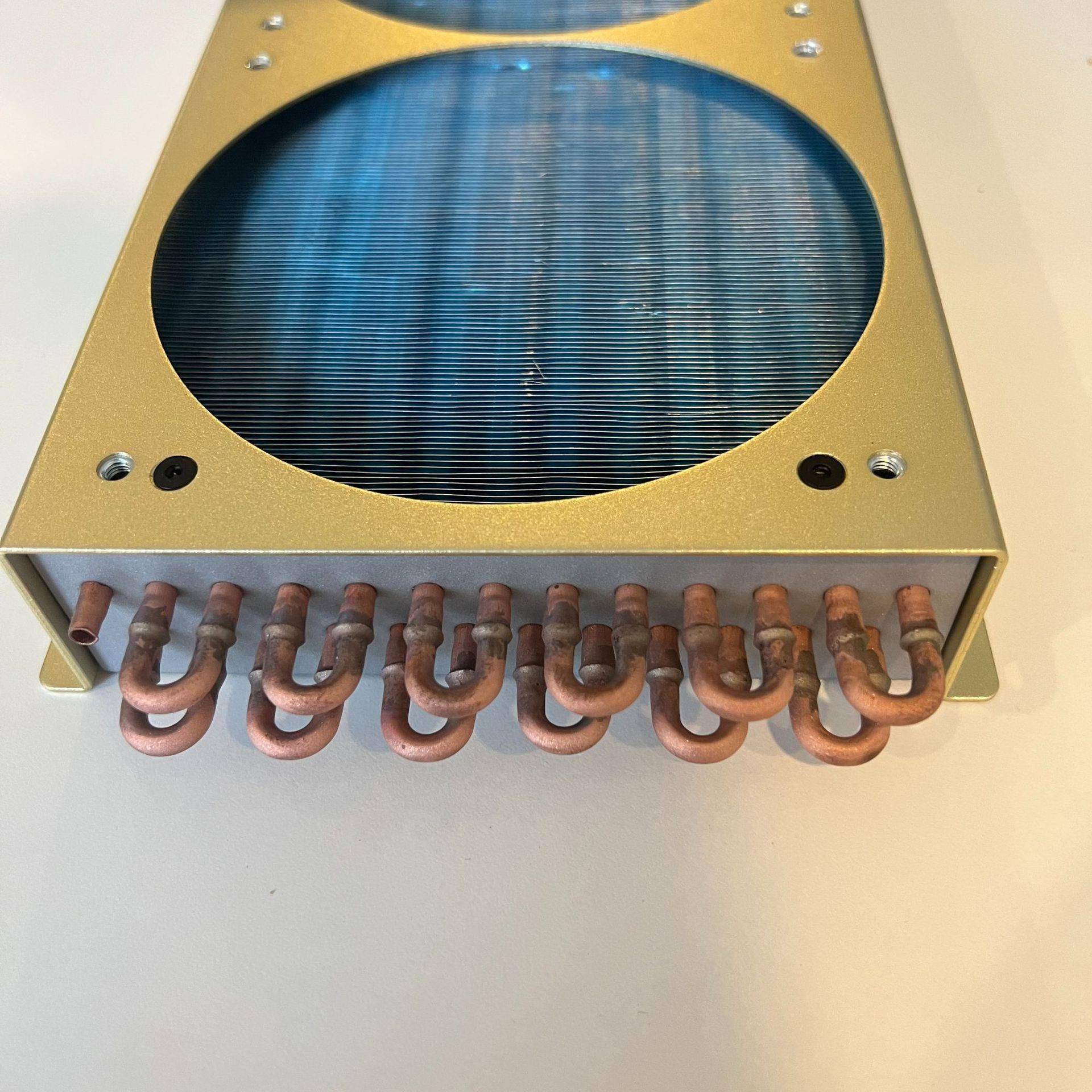 管铜铝翅水水冷XT-H4S24排散热水冷器散冷热冷排冷凝