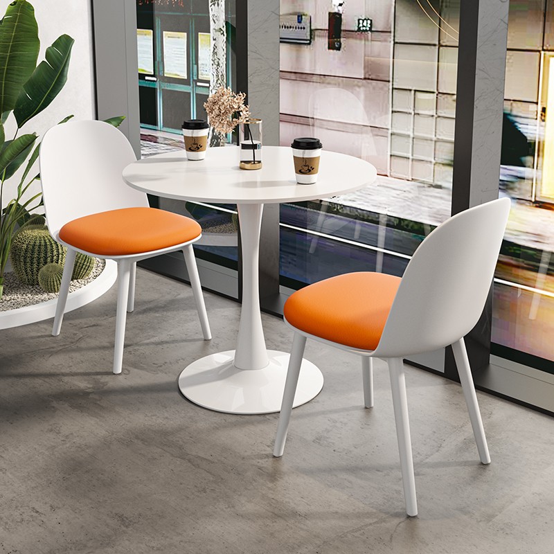 简约办公会客洽谈小圆桌椅组合