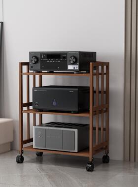 机专功业架音响机柜SDY-GFJ0胆机箱音箱支架落地移动置物架h放ifi