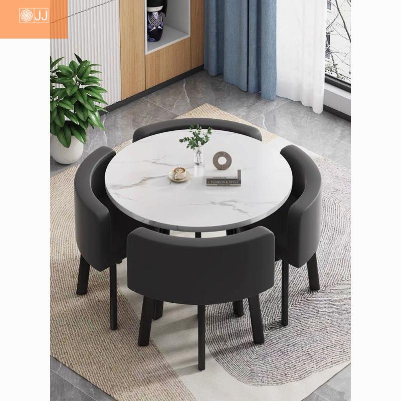收纳餐桌家桌用小户型公寓饭桌商无品牌/店铺待面谈桌椅组合会客