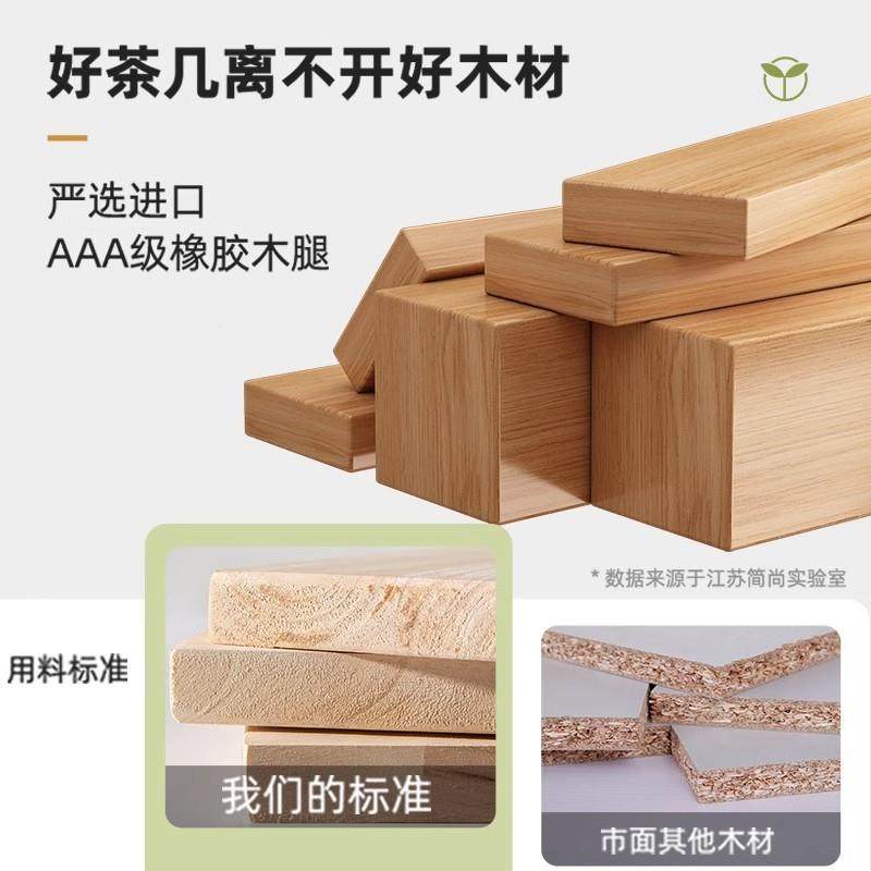 实型无品牌/木芯茶几厅小户客用家出租屋新款桌子简约创意原木风