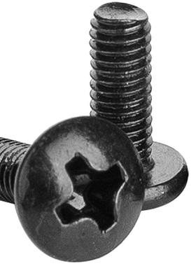 2钢01不锈T大扁头黑色螺丝十字伞头螺M钉黑蘑菇头螺丝钉M4ZWV/M锌