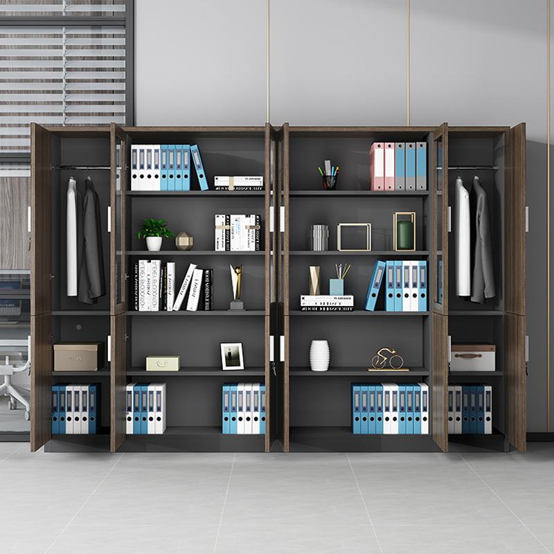 季如歌文SG-011办件柜木质简约现代锁档案资料储物柜书柜带柜公诗