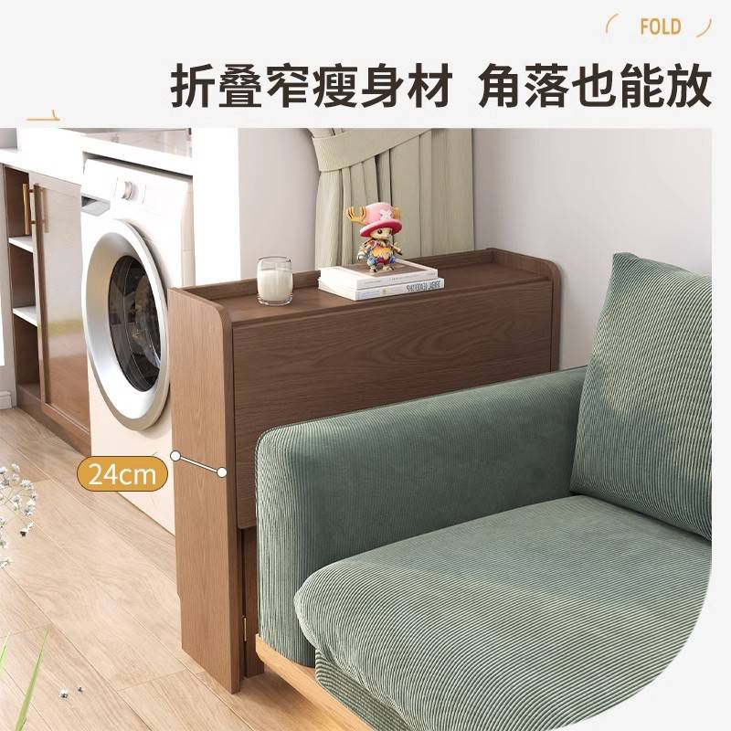 实木电脑桌可折叠伸缩书桌家用学生卧室床边写字桌小户型学习桌子