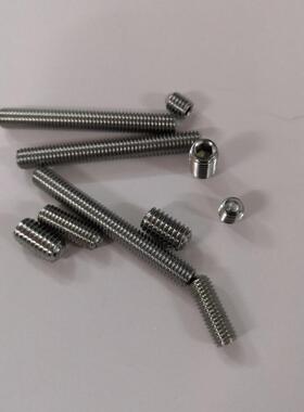 SUS304不钢内GDINB锈80DIN916定六角凹端紧止付机米螺丝M1.6M2系