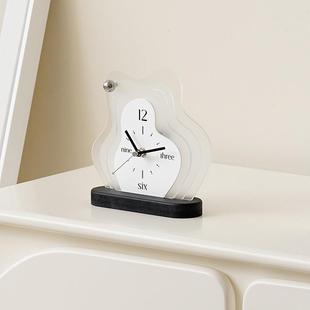 WOOOZM视屋准玄关时钟摆件客厅电柜创意钟表ETH办室桌面公座钟装