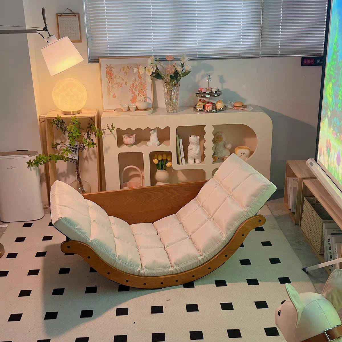 摇椅躺椅成人阳台午休卧摇椅摇家MKT-017客厅单人休闲椅懒人沙发