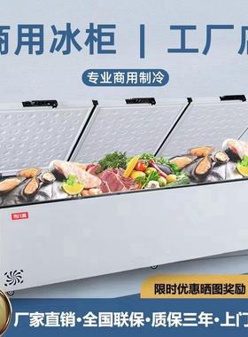 包邮商用ZZ101258冰柜商用压双缩机门冷冻温冷藏单大容三量冷链冰