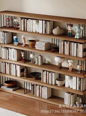简约木书架公室服架装店陈列实展客厅办设计创意多YMZ-217层置物
