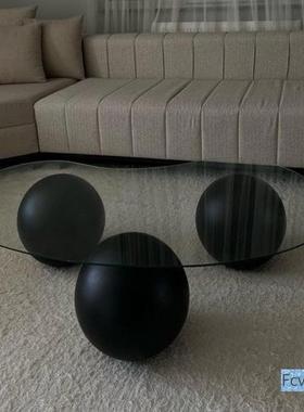 熙博简型约腰果茶圆形客厅钢化玻奶51824油2025泡茶桌创意风几小