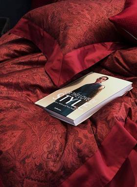 喜代奢20230703雅婚庆现大红寝具床品高端陪嫁庆纯棉长绒棉风四件