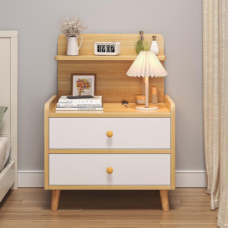 卧床头柜现代简约家用床边柜2025新款出租房小用床F77T65TS型头室