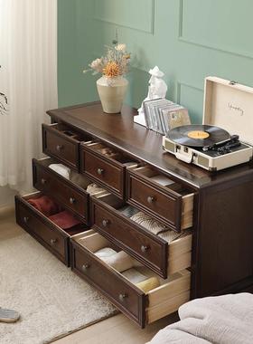 现代轻奢美式五斗柜储收纳柜物柜抽屉六斗柜卧室电ZG-61544视柜斗