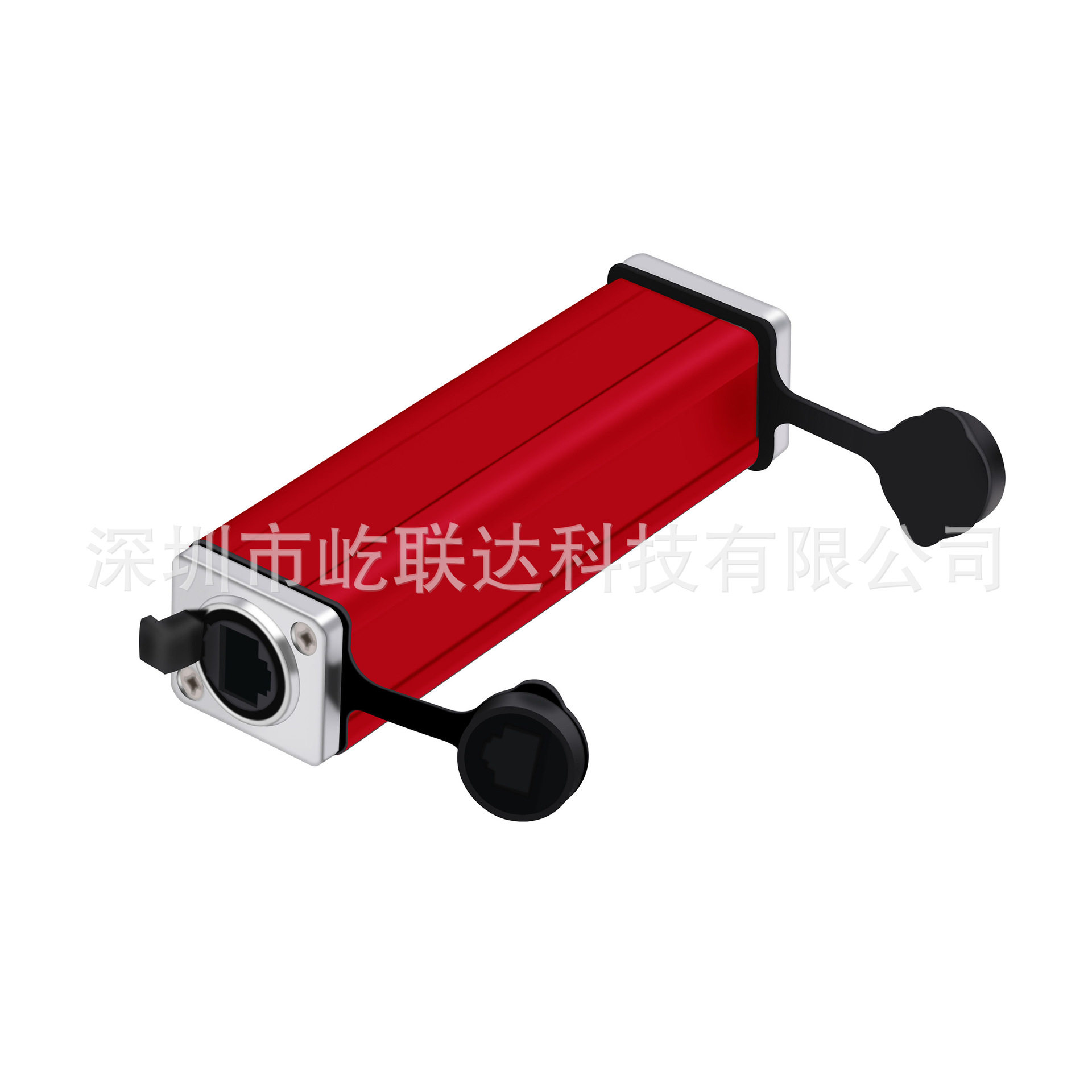 RJ45/CAT5E直通母座防水延长线