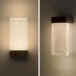 壁灯卧室床头l水ed现代简约楼梯客厅不壁锈钢气灯泡无品牌/晶过道