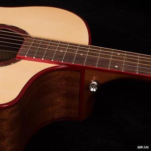 F桶木吉847他41寸云杉花芯亮光r民谣吉他guita成人J演奏级吉它乐