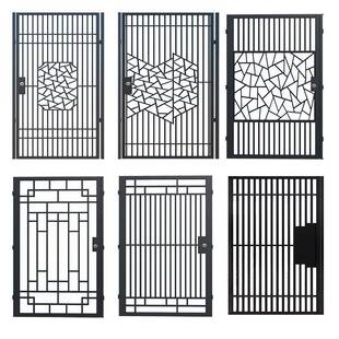 铁门墙庭院门用乡村围174栅门栏门户外别墅大门单双开花园门防盗