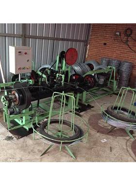 网片刺丝机绳正反刺网成ZUN型机镀塑铁丝刺绳机拧钢丝网刺机