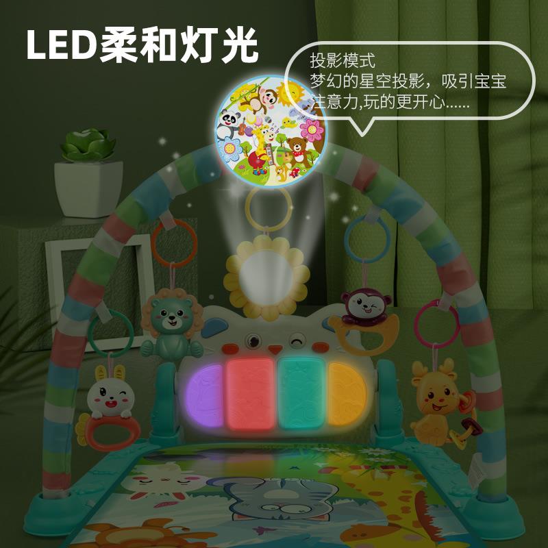 婴儿二合一学步车身架宝IUU健宝多功音脚踏琴手推车亚能乐马逊玩