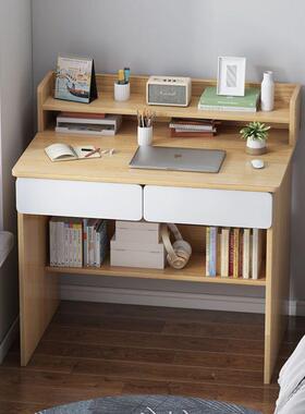 书桌书架一体桌家用简脑桌学生卧易室学习写字AL102550桌小电型仿