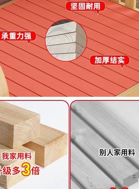 实木床双XHR层两层床高下低上床双人床小户型儿童床上下铺木床子