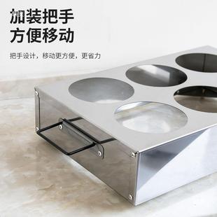 不带钢双HRP排圆锈格加厚大号料盒4格6味8味盒盖留样调盒方盒调料