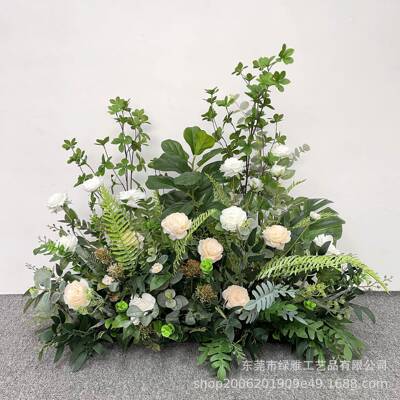 仿真绿植花箱装饰套槽装装组合店铺软装酒店餐PZI厅隔断花草饰蕨