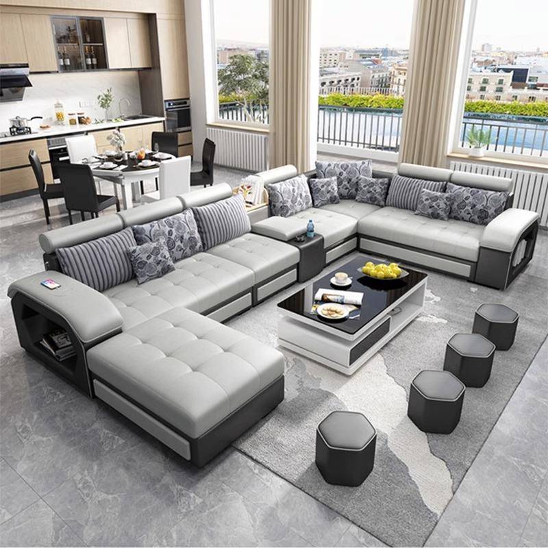 布艺沙发简约现代大小组户型厅可拆洗布发无品牌/合工厂一件客沙