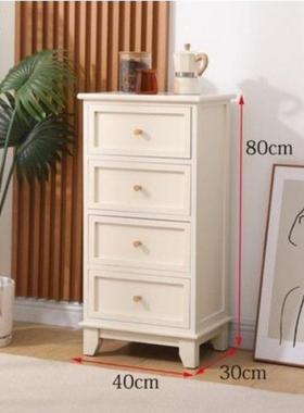 实木木边柜储物AA#45153柜卧室床头你窄床头迷纳柜多层收柜实五斗