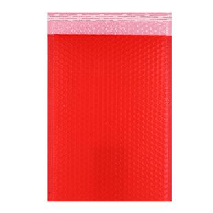 红色加厚共挤膜气泡粘袋彩色流IME大自泡泡袋厂家服装物运输号