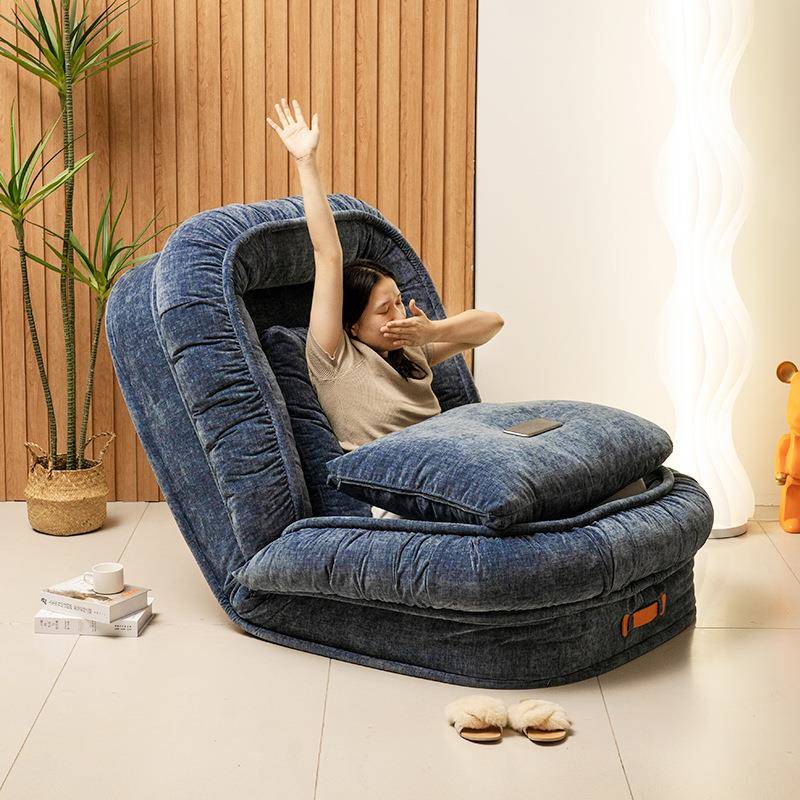 卧室客厅人懒布沙发现发代简约艺狗窝沙网红担任休FKM闲懒散沙发