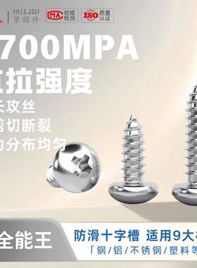 汇久GB845S6T.十字槽盘头攻螺自钉不锈钢自QUD攻螺钉3500个装