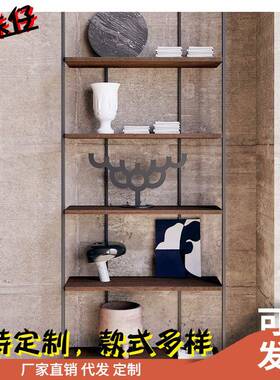 现代约多层落地书架极简AYX置物架客厅美铁艺学简陈列收纳架储物