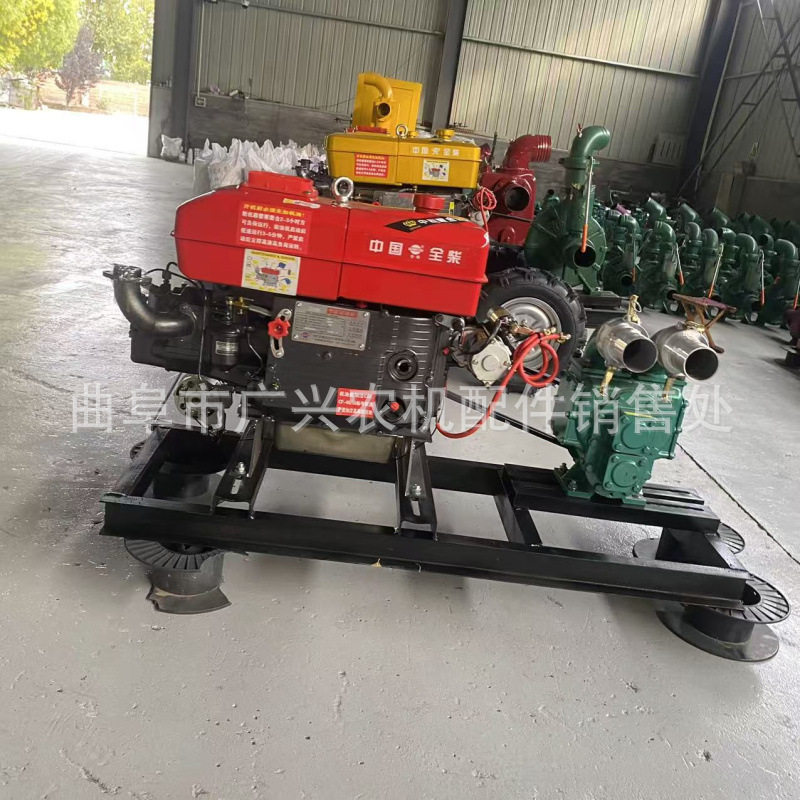 抽粪泵柴油机动力3寸口径养殖厂用污水泥浆泵电启动不堵叶轮