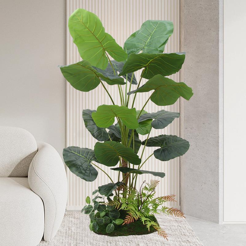 绿植型散大尾葵造景装麦太保饰客厅落地花盆栽内盆假室景摆件假植