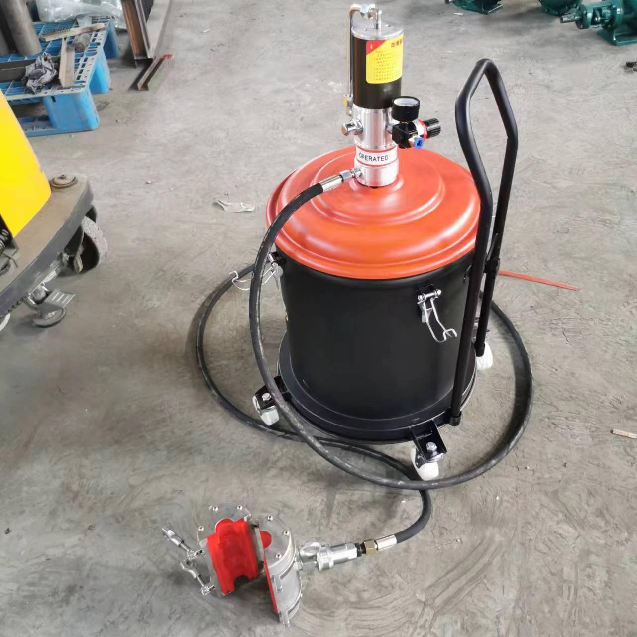 家经营厂钢丝绳自气动清洁润滑装VGF动注油机钢索加油置器
