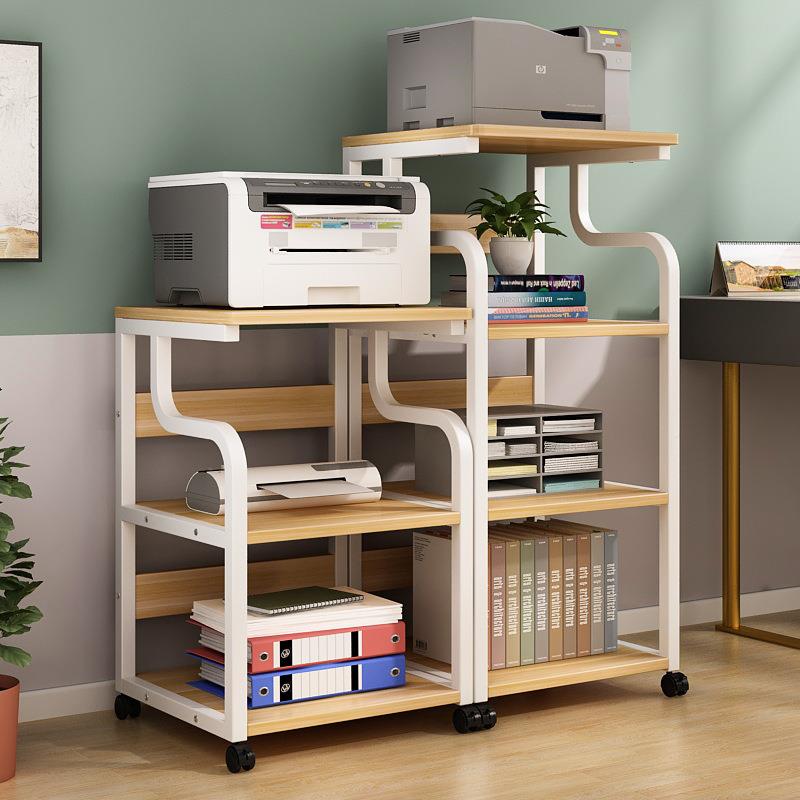 可移动打印子机置物架置子多层落地CSQ收纳架架放架办公室桌边桌
