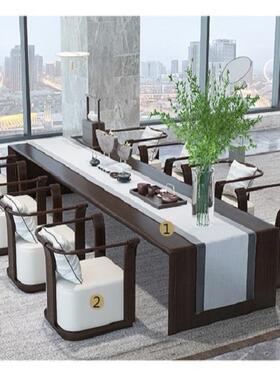 售楼处中卡式简约实谈木藤编座HUP家具组酒店民宿接待区洽沙发茶